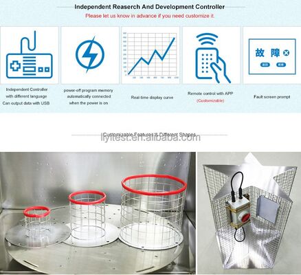 Cámara de prueba de ducha de agua con pantalla táctil automática IPX5 IPX6 con certificación CE para pruebas de impermeabilidad para pruebas electrónicas