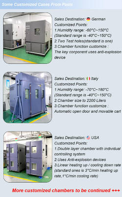 Liyi 215L 408L 800L 1000L Estabilidad de laboratorio ambiente temperatura climática y temperatura de la cámara de prueba de humedad